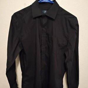 George Men's Elegant Black Dress Shirt